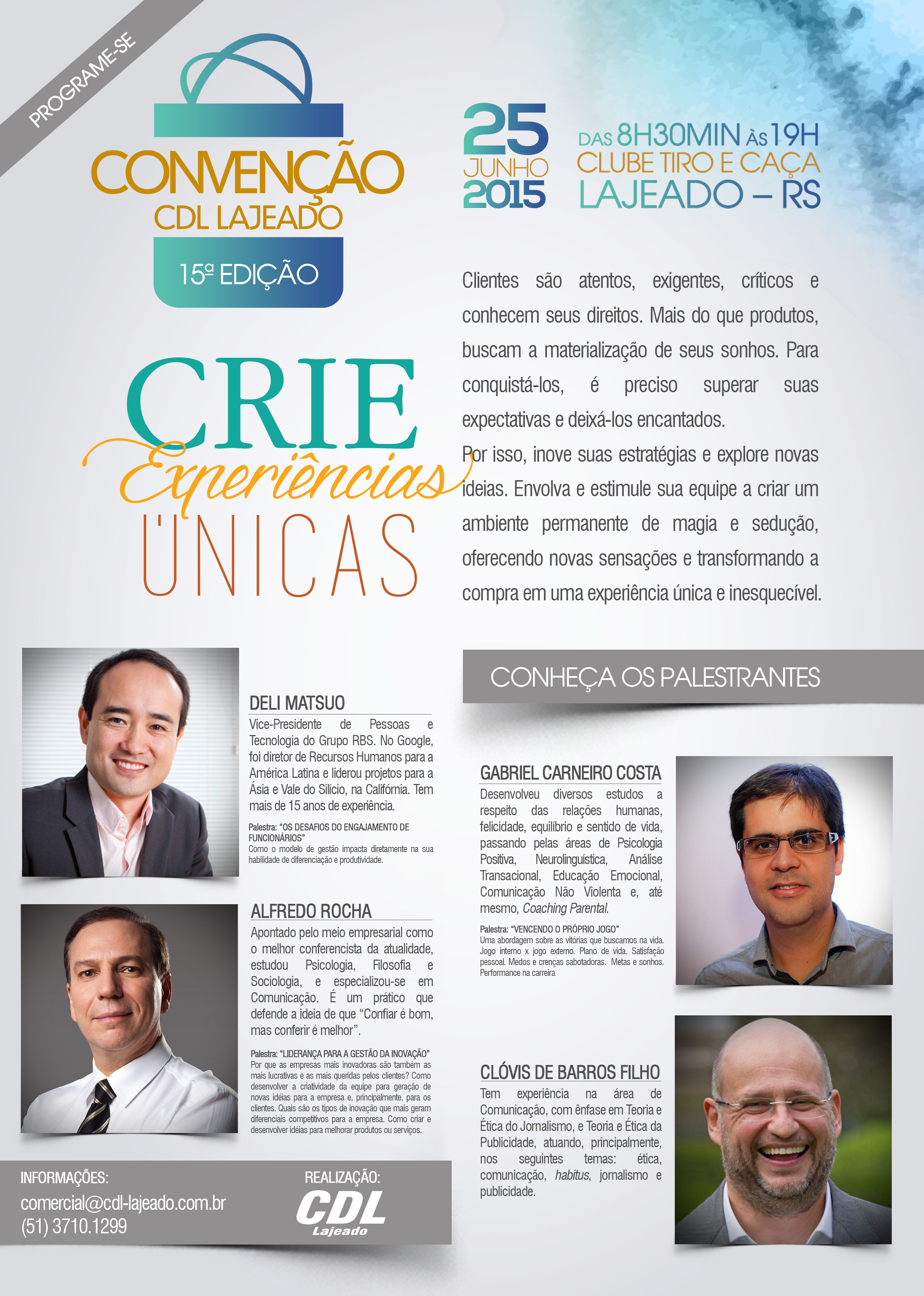 15ª Convenção em Lajeado ja tem data definida.