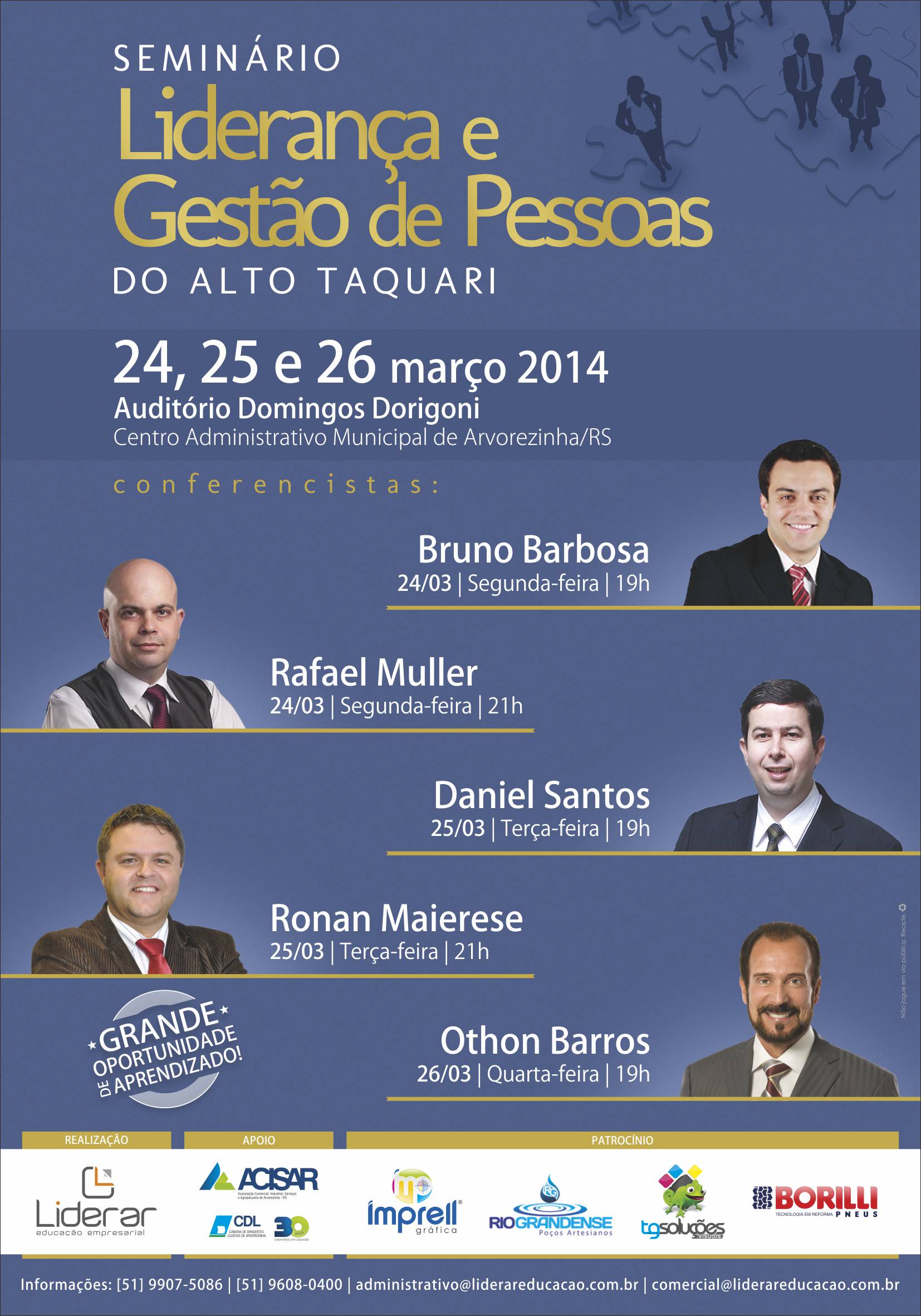 Seminário Liderança e Gestão de Pessoas.